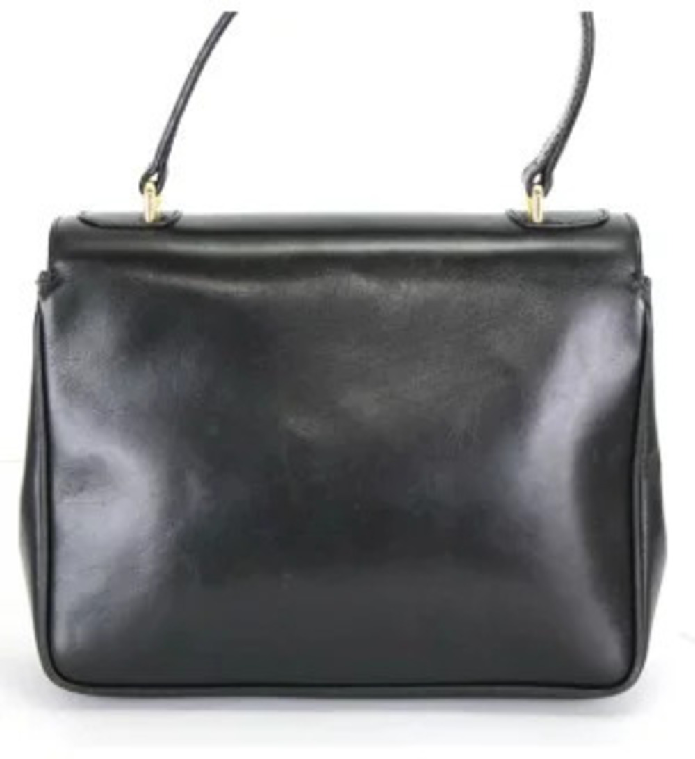 Celine handbag black carriage leather
